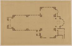 217492 Plattegrond van de St.- Antonius van Paduakerk (Kanaalstraat 198) te Utrecht.